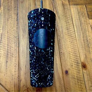 Starbucks Midnight Navy Blue Black Gem Tumbler